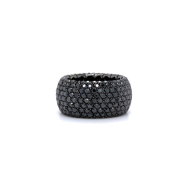 Pave Black Diamond Stretch Ring