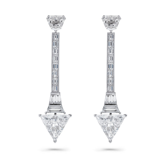 Triangle Diamond Earrings